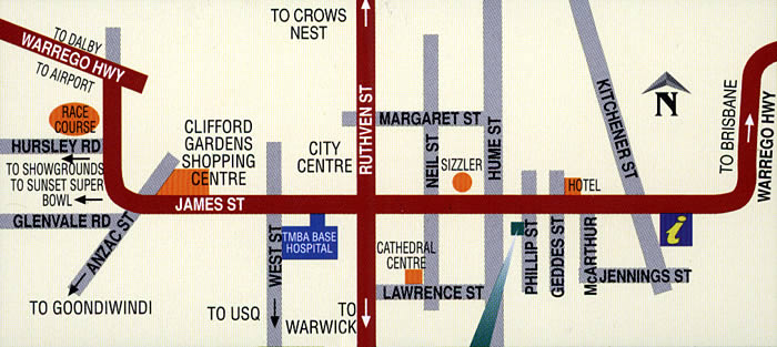 Toowoomba Map