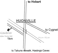 Huonville Map