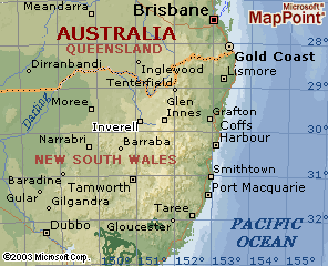 Map: New South Wales