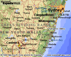 Map - NSW South Coast