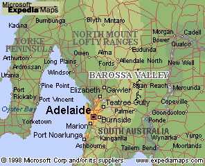 Map: Barossa Valley